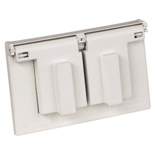 THOMAS & BETTS Aluminum Duplex Weatherproof Cover, White