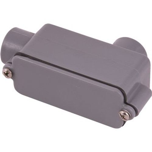 Carlon 2-1/2 in. Schedule 40 and 80 Standard Fittings PVC Type-LB Conduit Body Box/Conduit/Fitting Accessory