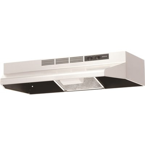 Broan-NuTone 41000 Series 30 in. Ductless Under Cabinet Range Hood with Light in Stainless Steel