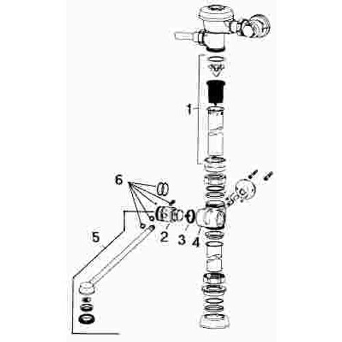 SLOAN VALVE COMPANY SLOAN V-500-AA VACUUM BREAKER 1-1/2 IN. X 21-1/2 IN., CHROME PLATED