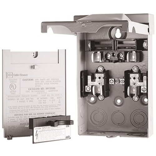 Eaton AC Disconnect Raintight 30 Amp 2 Fusible