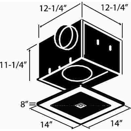 Broan-NuTone 308 CFM High-Capacity Ventilation Bathroom Exhaust Fan