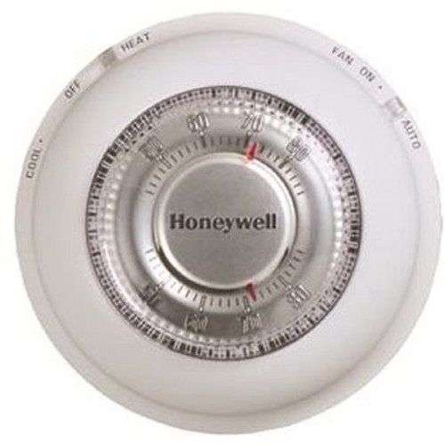 Honeywell Home Round Non-Programmable Thermostat with 1H/1C Single Stage Heating and Cooling
