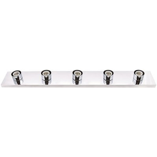 Royal Cove 5 Lights Polished Chrome Bath Light