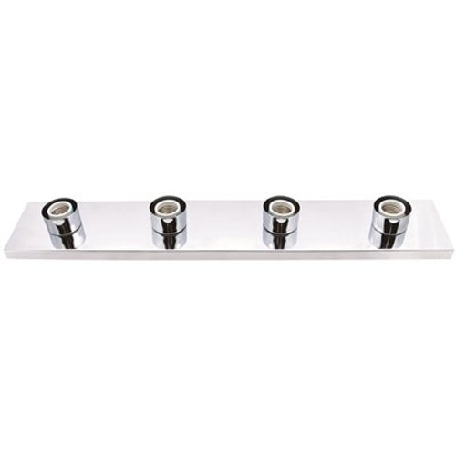 Royal Cove 4-Lights Polished Chrome Bath Vanity Light