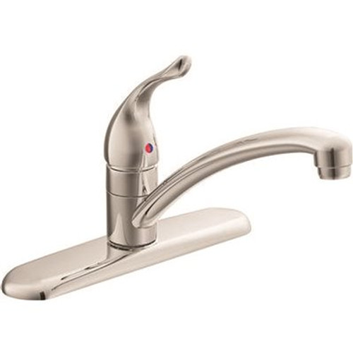 MOEN Chateau Single-Handle Kitchen Faucet without Sprayer, Low Arc Spout in Chrome