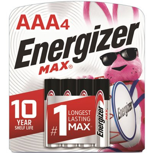 Energizer MAX AAA Batteries (4-Pack), Triple A Alkaline Batteries