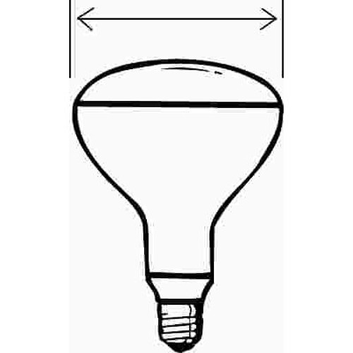 SATCO|Satco 125-Watt R40 Medium Base Incandescent Heat Lamp Light Bulb