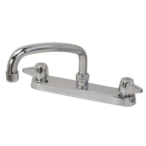 Central Brass 2-Handle Kitchen Faucet in PVD Polished Chrome