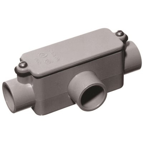 Carlon 1/2 in. Schedule 40 and 80 PVC Type-T Conduit Body