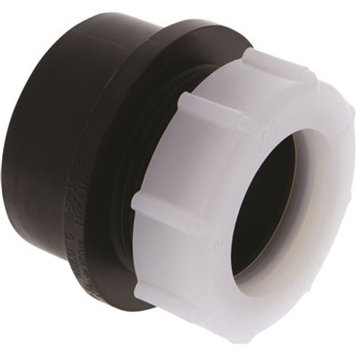 NIBCO 1-1/2 in. x 1-1/4 in. ABS DWV Spigot x Slip-Joint Street Trap Adapter