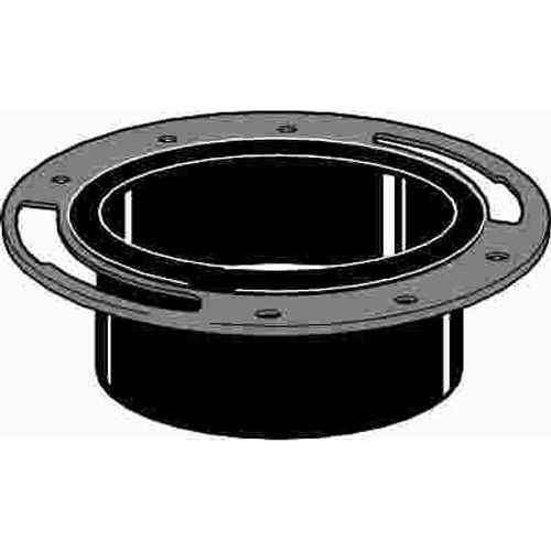 NIBCO 4 In. x 3 In. ABS Flange x Hub Closet Flange Adjustable