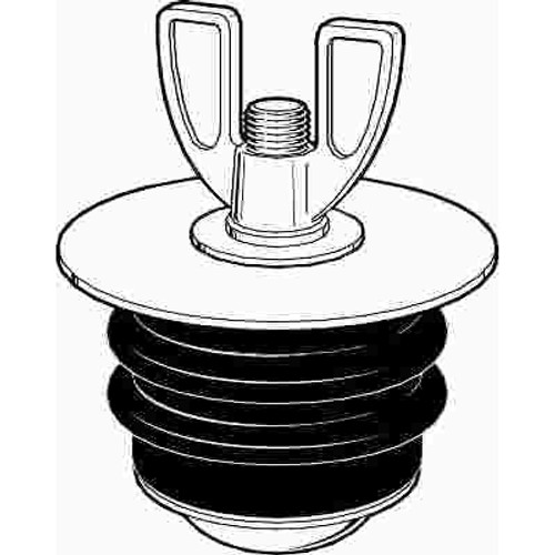 ProPlus 1-1/2 in. Dollar Plug, Tests 1-1/2 in. Drain Pipe