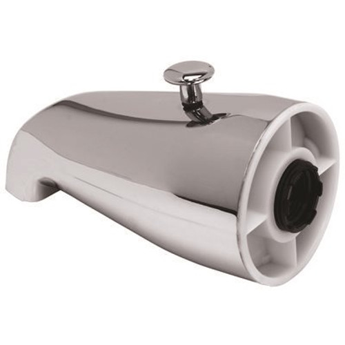 ProPlus 3/4 in. IPS Bathtub Spout with Top Diverter, Chrome