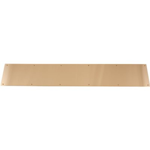 Don-Jo GOLD ANODIZED ALUMINUM DOOR KICK PLATE 6 IN. X 34 IN.