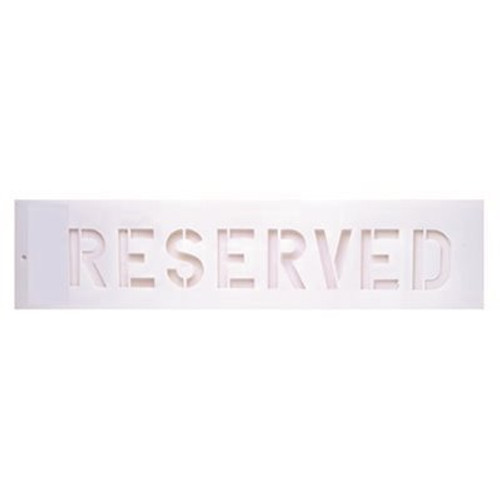 HY-KO 24 in. x 5 in. Reserved Parking Lot Stencil
