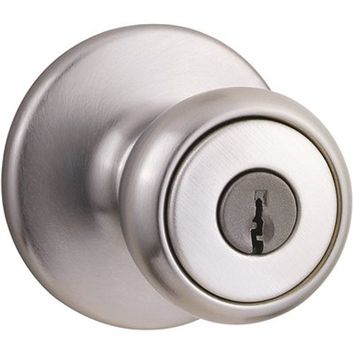 Kwikset Tylo Satin Chrome Keyed Entry Door Knob