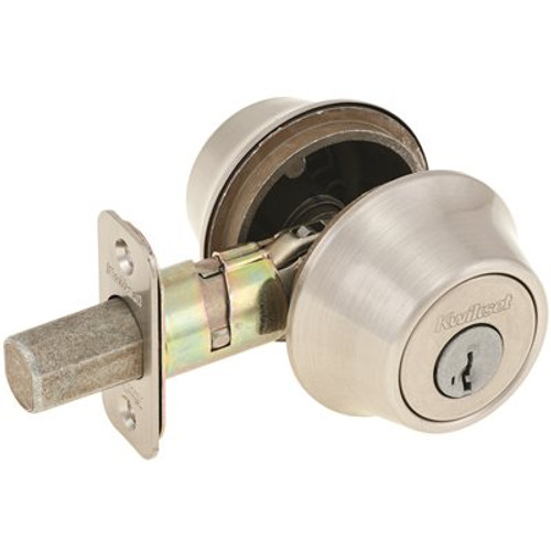 Kwikset 665 Series Satin Nickel Double-Cylinder Deadbolt Featuring SmartKey Security
