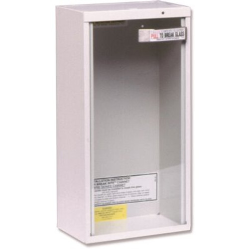 Kidde 18 in. H x 6 in. W x 6 in. D 5 lb. Heavy-Duty Steel Surface Mount Fire Extinguisher Cabinet in White