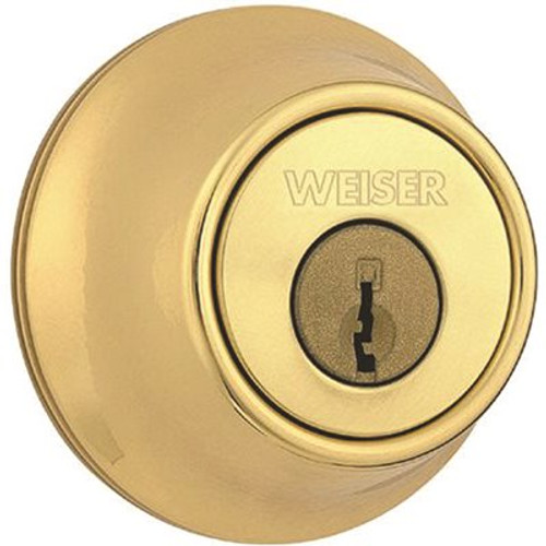 Weiser Elements Satin Nickel Single Cylinder Deadbolt