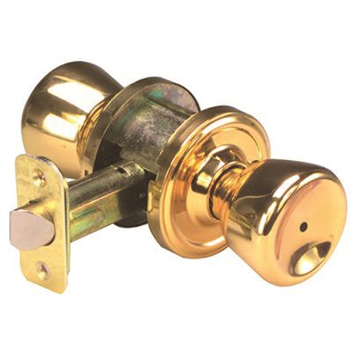 Weslock Traditionale Polished Brass Privacy Bed/Bath Impresa Door Knob