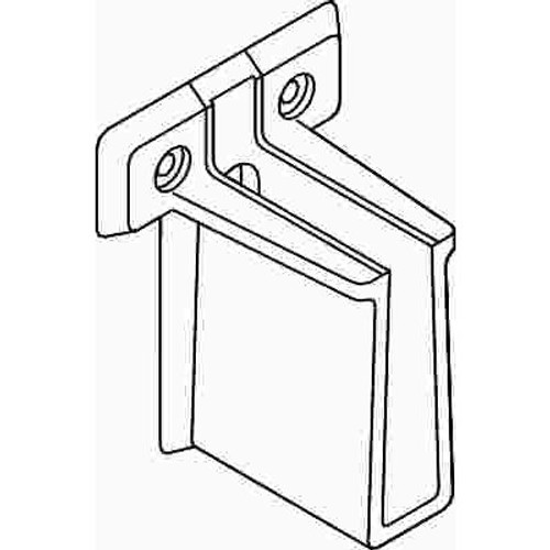 ClosetMaid 1.75 in. White Plastic Heavy-Duty Shelf Bracket for Wire Shelving