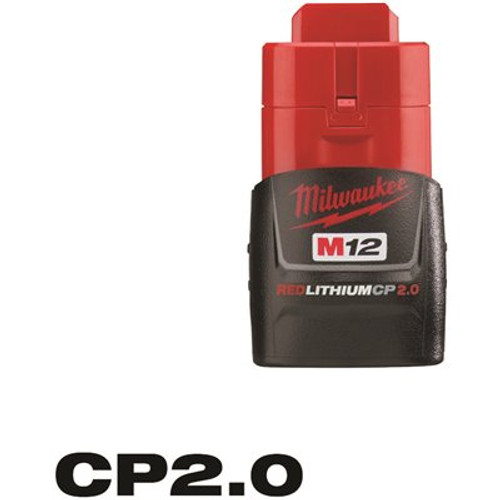 Milwaukee M12 12-Volt Lithium-Ion 2.0 Ah Compact Battery Pack