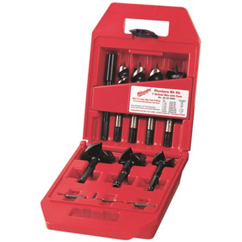 Milwaukee Selfeed High-Speed Steel Wood Boring Bit Set (7-Piece)