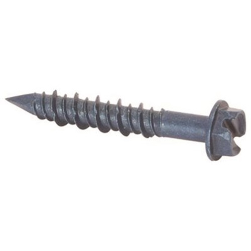 Lindstrom 1/4 in. x 1-1/4 in. Slotted Hex Head Masonry Fasteners (100 per Pack)