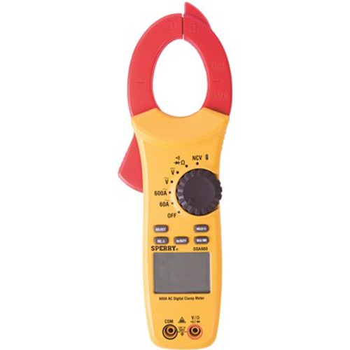 Sperry 6-Function 600 Amp Auto Ranging AC-Only Digital Snap-Around Clamp Meter