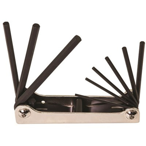 Klein Tools 9-Key Folding Hex-Key Set Inch Sizes