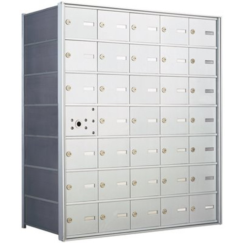 Florence 1400 Series 34-Compartment Recess-Mount Front Loading Horizontal Mailbox