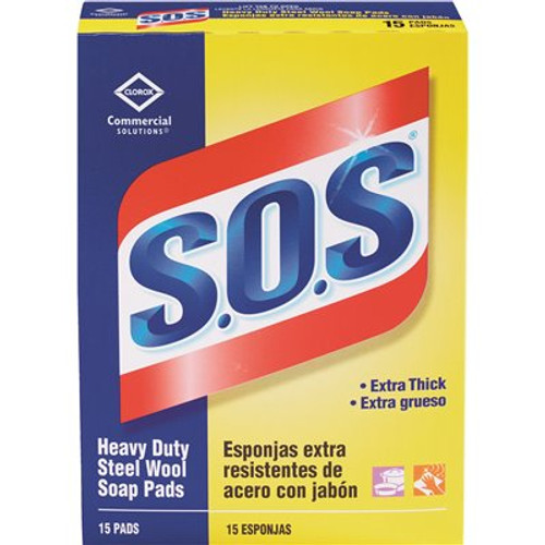 S.O.S Steel Wool Soap Pads (15-Count)