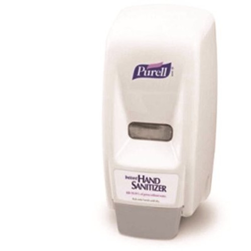 PURELL 800 Series Bag-In-Box Push-Style Hand Sanitizer Dispenser, White, for 800 mL Hand Sanitizer Bag-in-Box Refills