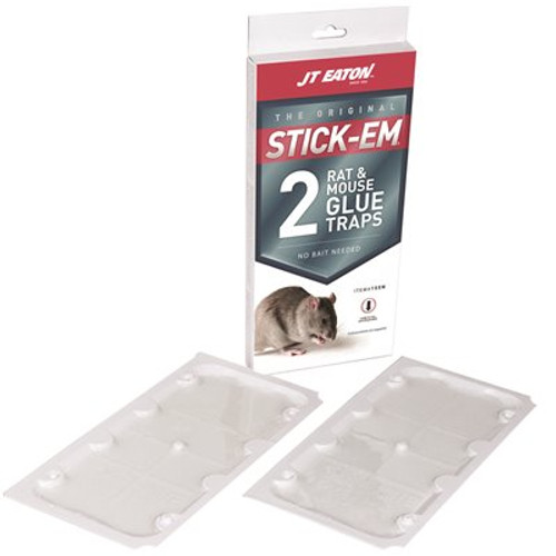 JT Eaton Stick-Em Rat and Mouse Size Glue Trap (2-Pack)