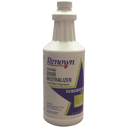 Renown 1 Qt. Fresh Mint Enzyme Odor Neutralizer (12 Per Case)
