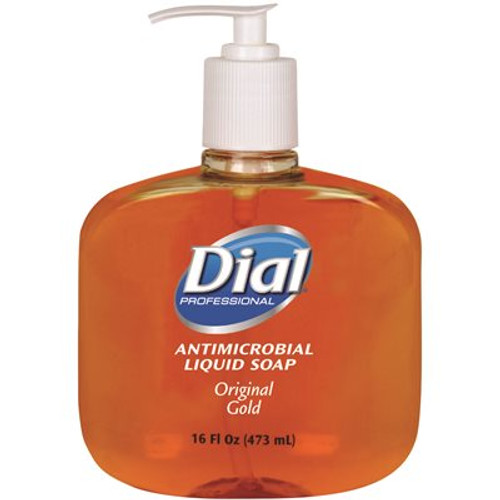 DIAL ANTIMICROBIAL LIQUID HAND SOAP, 16 OZ., GOLD