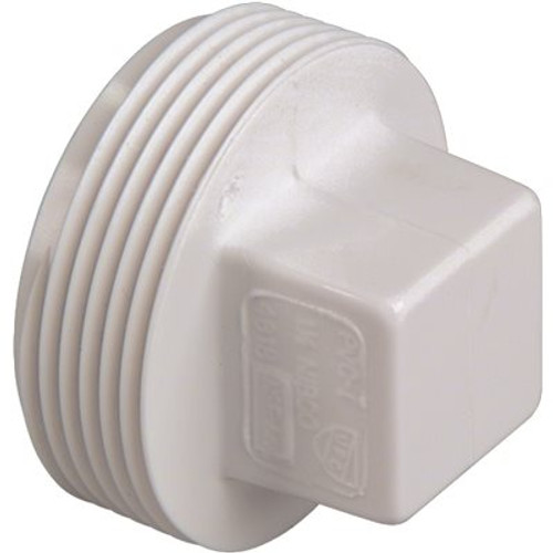 NIBCO 4 in. PVC DWV MIPT Cleanout Plug