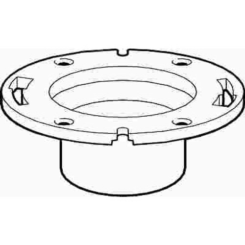 NIBCO 4 in. x 3 in. PVC DWV Spigot Closet Flange