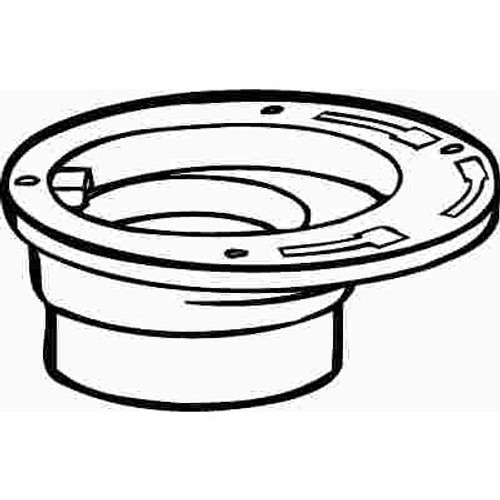 ProPlus 3 in. x 4 in. PVC Schedule 40 Offset Closet Flange
