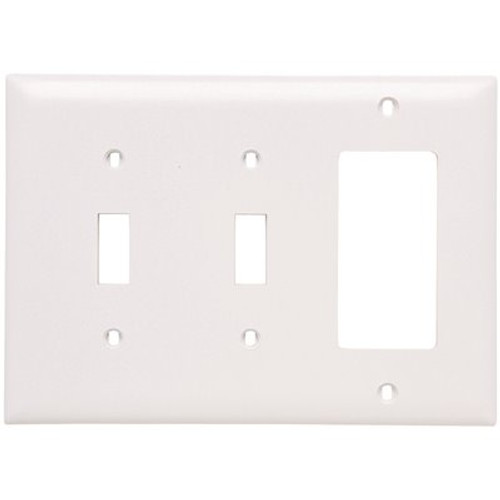 Legrand White 3-Gang 2-Toggle/1-Decorator/Rocker Wall Plate (1-Pack)
