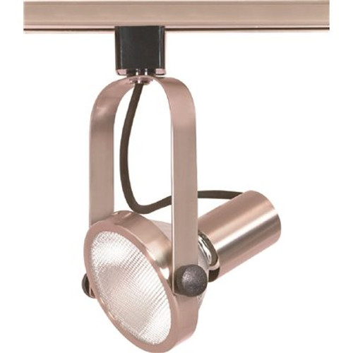 Glomar Elektra 1-Light Brushed Nickel Track Lighting Head