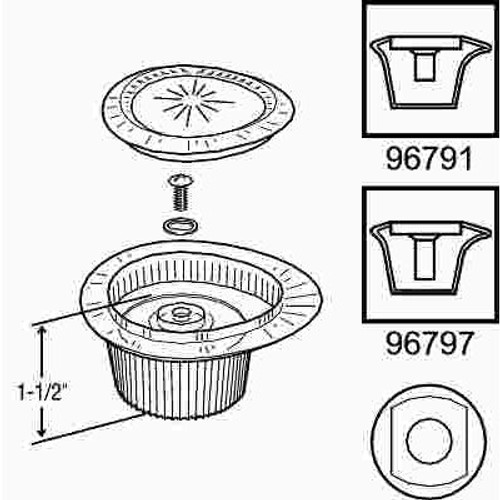 MOEN Chateau Single-Knob Tub and Shower Replacement Kit with White and Chrome Insert
