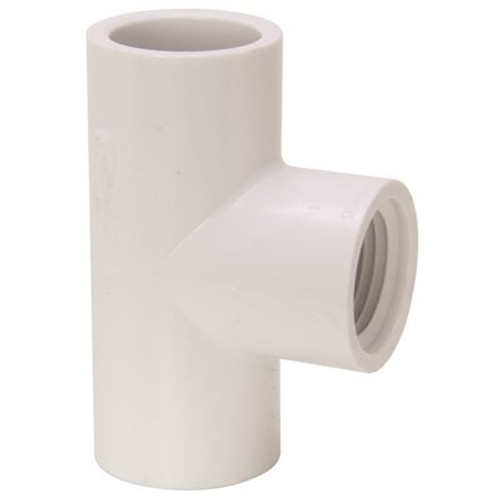 Mueller Streamline 1 in. x 1 in. x 3/4 in. PVC S x S x FIPT Tee