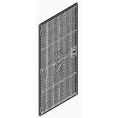 PRECISION PRODUCTS STEEL SECURITY DOOR BLACK 36 INCH X 80 INCH