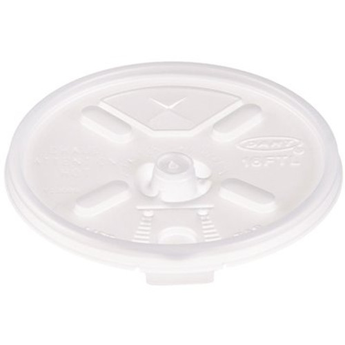 DART Lift 'n' Lock, Straw Slotted Lid for 16-Series Cups, Translucent (1000 per Case)