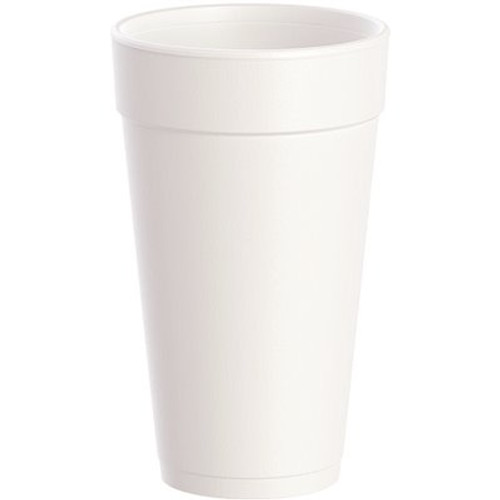 DART J Cup 20 oz. Tall Insulated Foam Cup, White (500 per Case)