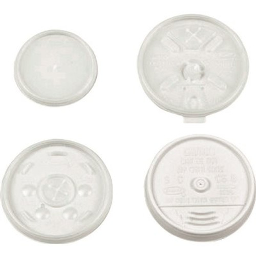 DART 8 Series White Vented Lid (1000-Pack)