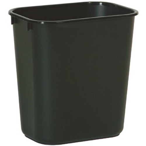 Rubbermaid Commercial Products 3.25 Gal. Black Rectangular Trash Can