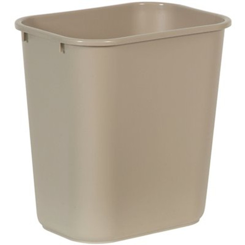 Rubbermaid Commercial Products 7 Gal. Beige Rectangular Trash Can Rubbermaid Commercial Products 7 Gal. Beige Rectangular Trash Can